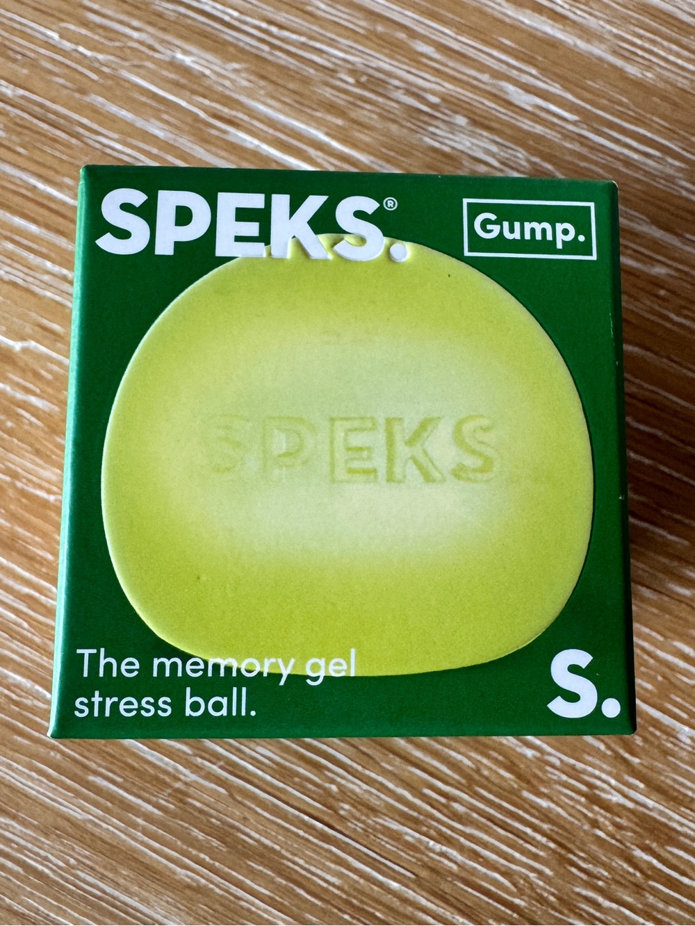 NWT SPEKS Gump ALGAE Memory Gel Stress Ball Original Size Sealed & Ready to Ship